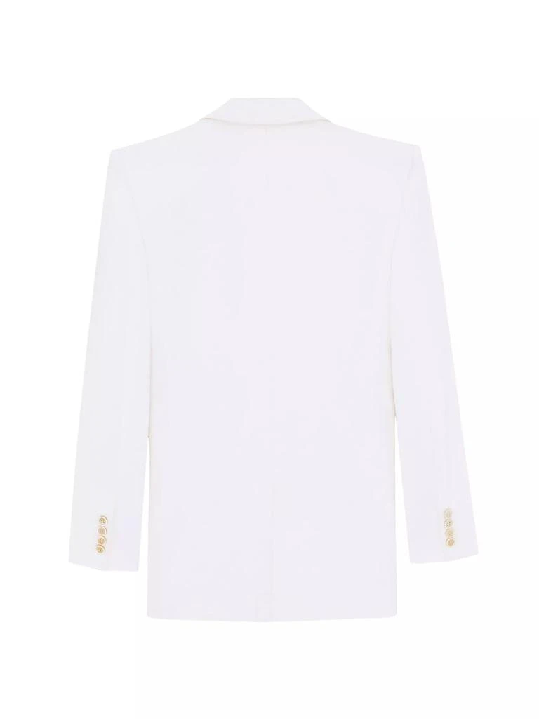 Yves Saint Laurent Double-Breasted Blazer in Silk Satin 7
