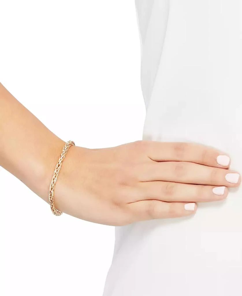 Macy
s Lightweight Spiga Link Bracelet in 14k Gold 2