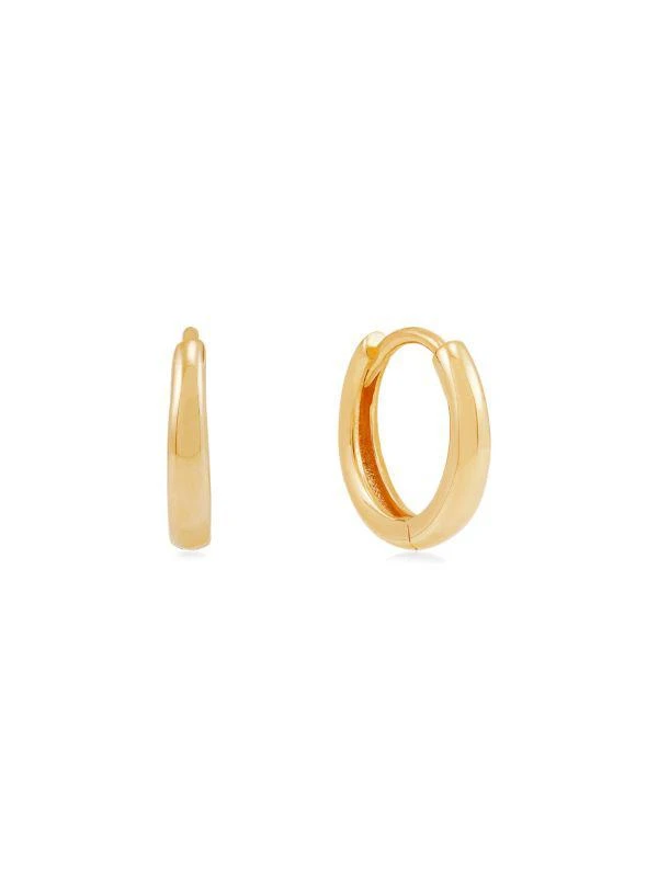 Saks Fifth Avenue 14K Yellow Gold Huggie Earrings 3
