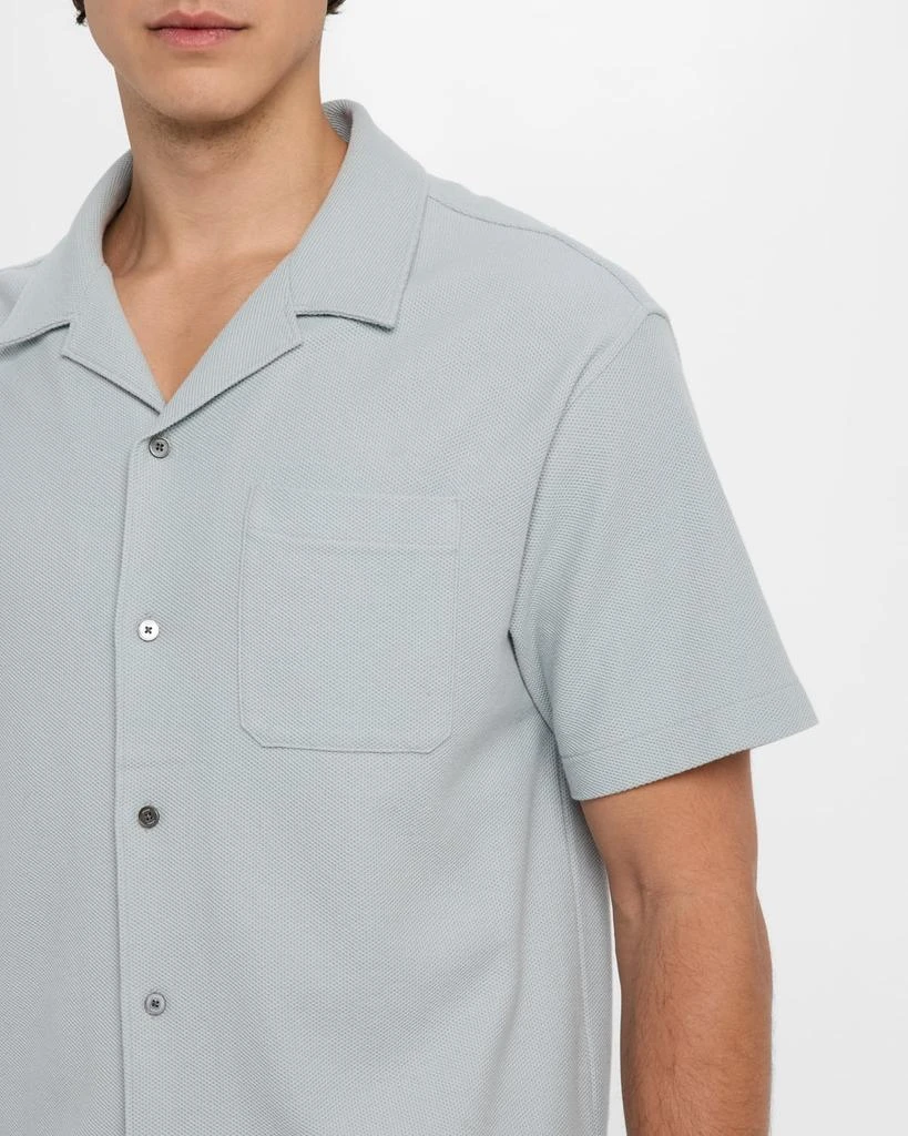 FRAME Men's Relaxed Jacquard Camp Shirt 5