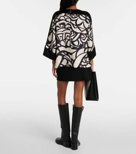 Max Mara Quaglia printed silk satin top 3