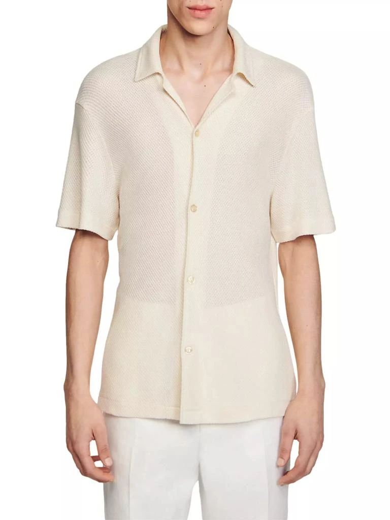 Sandro Shark Collar Shirt 4