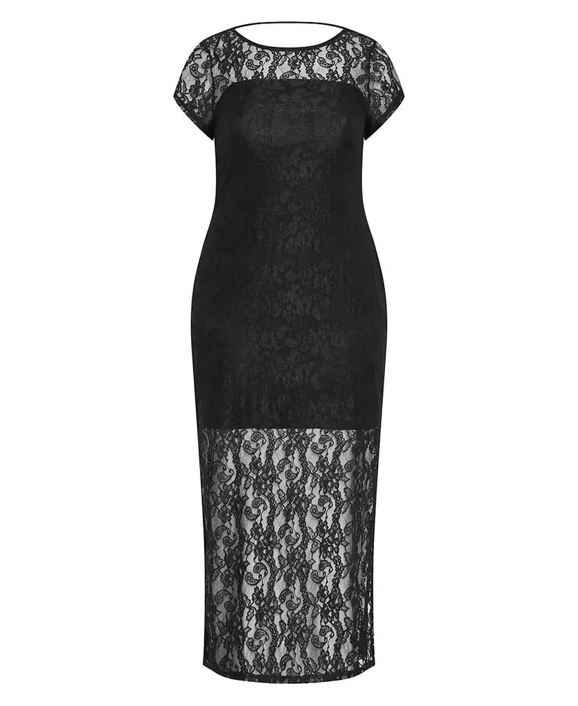 City Chic Plus Size Cassie Lace Maxi Dress 3