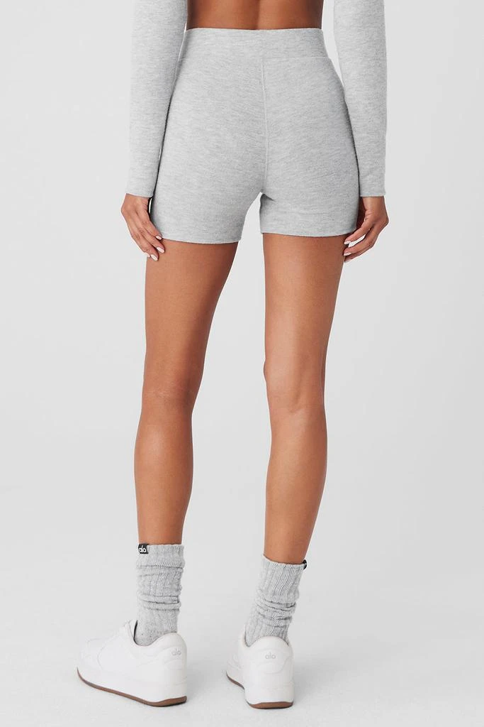 Alo Yoga Alolux High-Waist Me Time Short - Athletic Heather Grey 3