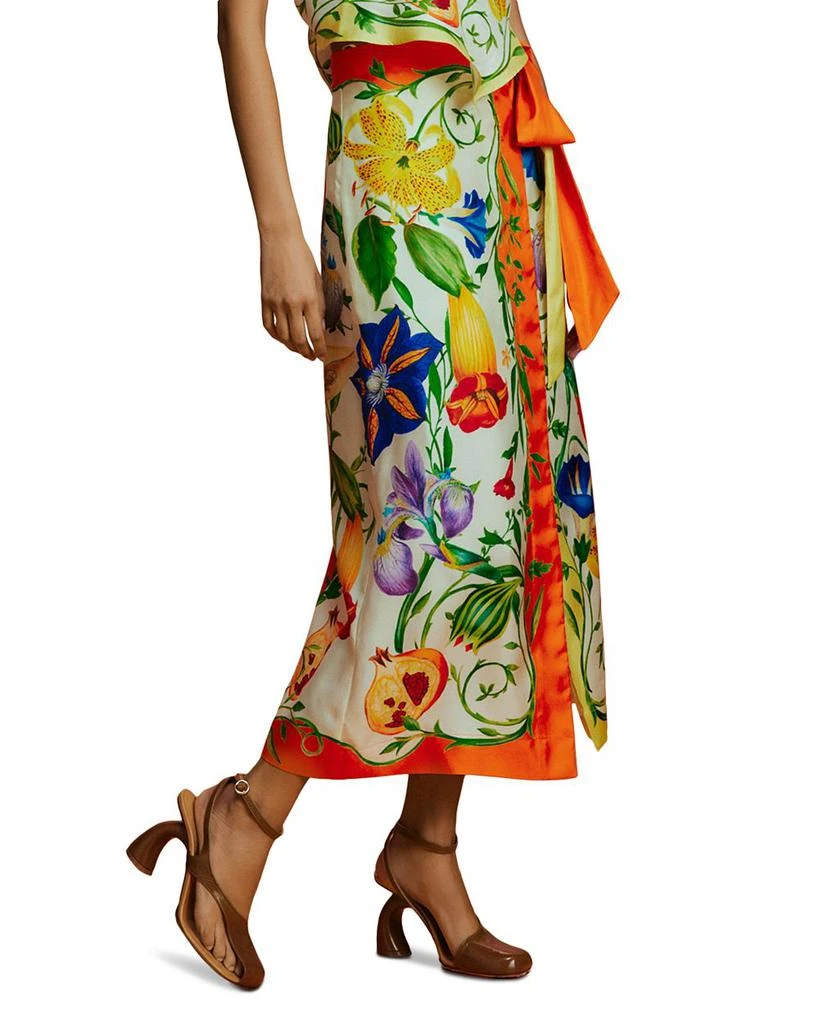 ALÉMAIS Flores Silk Sarong Skirt 3