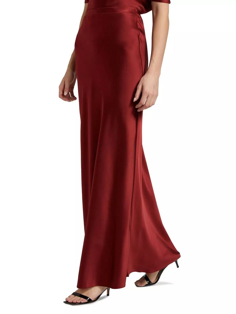 ROSETTA GETTY Silk Bias Cut Maxi Skirt 4