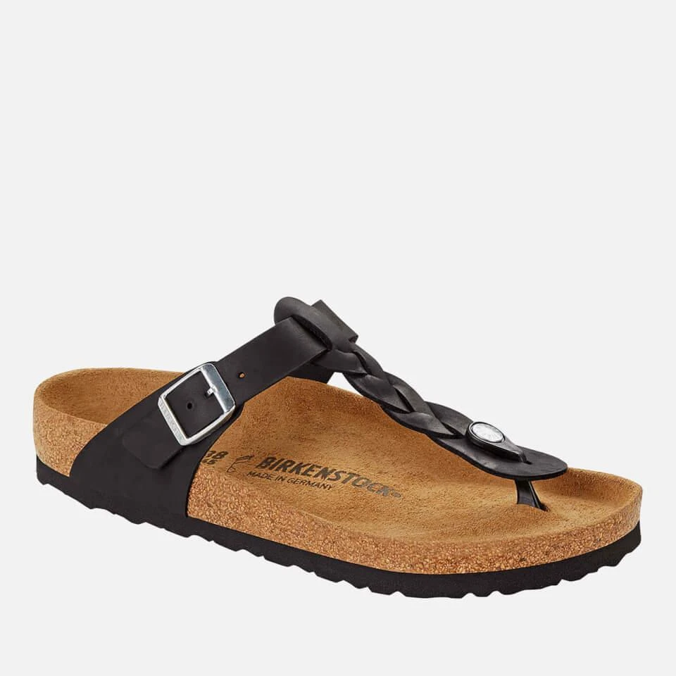 Birkenstock BIRKENSTOCK WOMEN'S SLIM-FIT BRAIDED LEATHER SANDALS 3