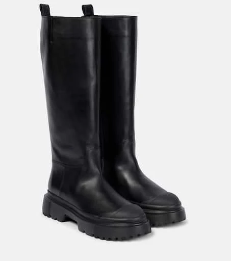 hogan Leather knee-high boots 1