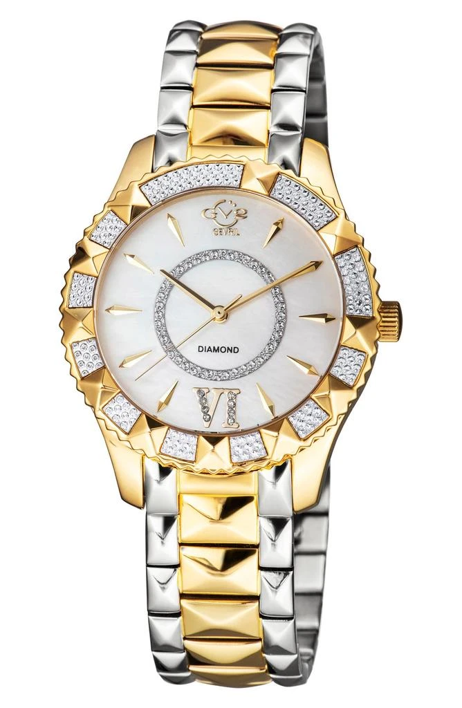 GV2 Venice Two-Tone Diamond Bracelet Watch, 39mm - 0.0038 ctw 1