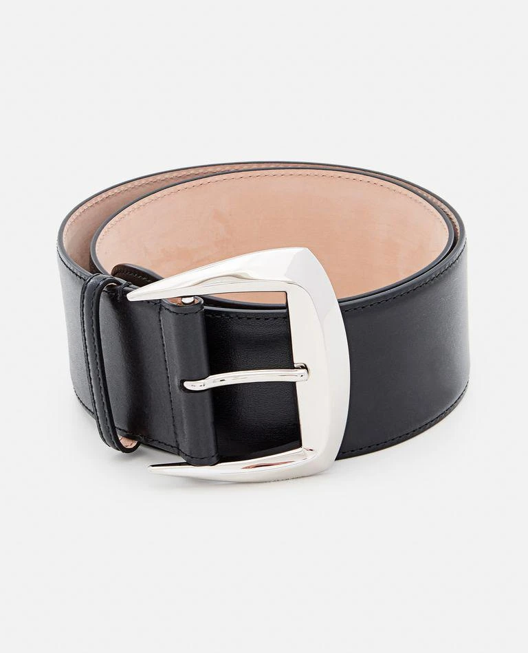 Alexander McQueen Leather Waist Buckle Belt - Belts  display picture 3