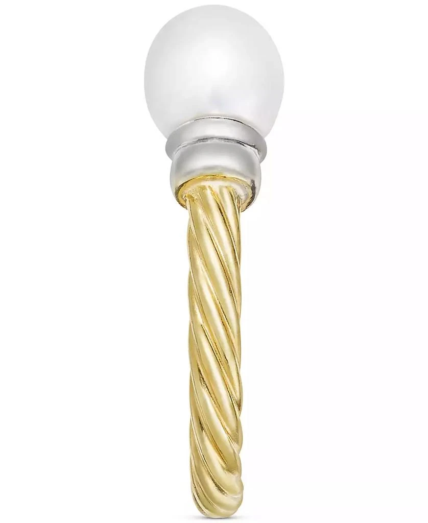 Macy's Cultured Freshwater Pearl (7mm) Ring in 14k Two-Tone Gold-Plated Sterling Silver 4