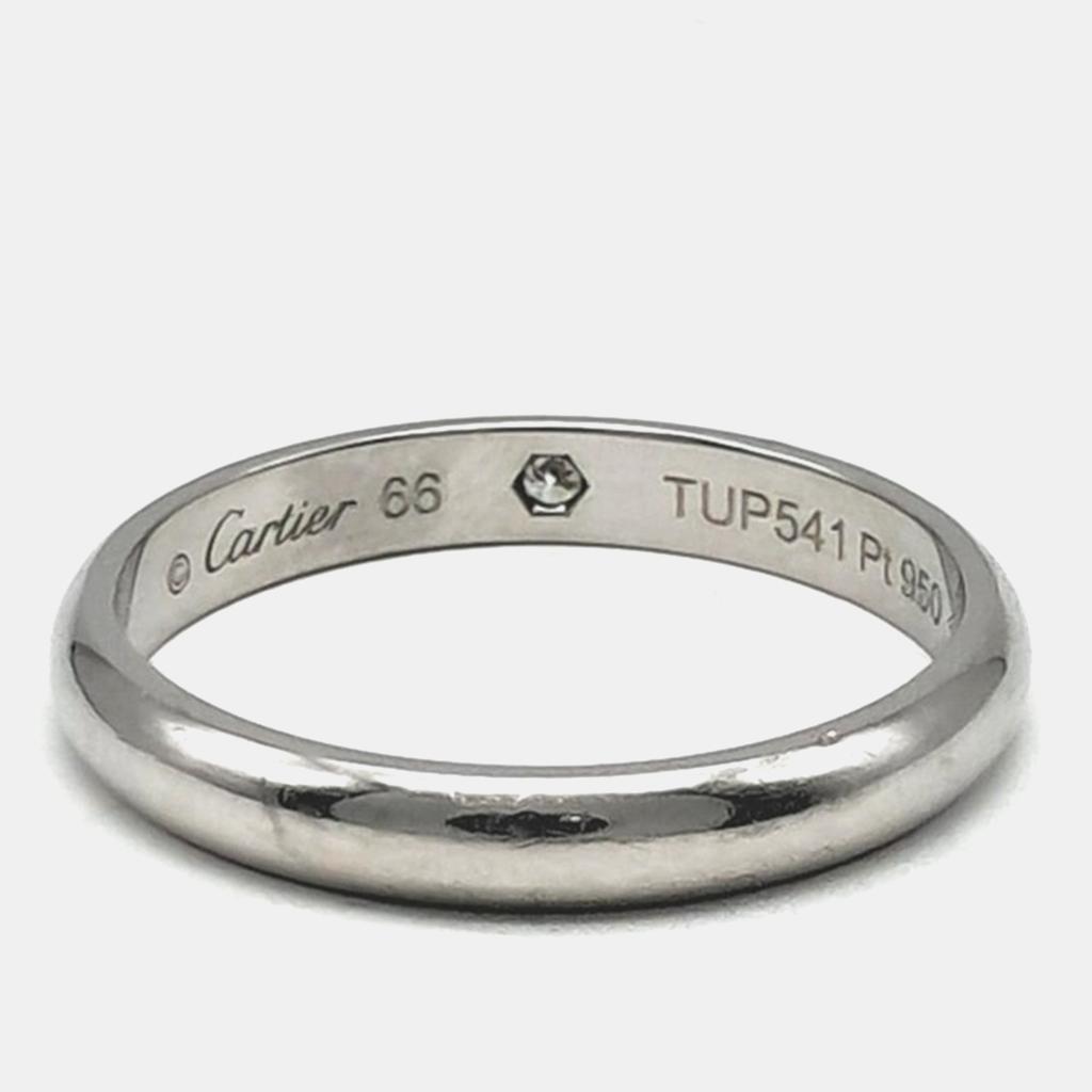 Cartier Cartier Platinum Diamond Ring Size 66