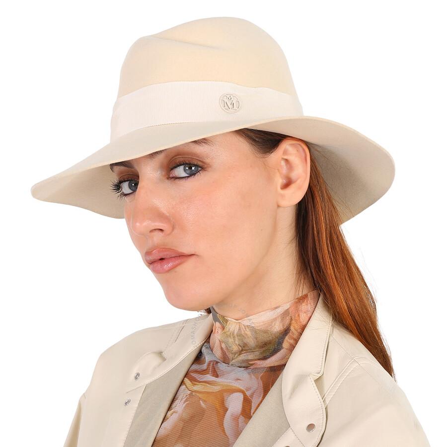 MAISON MICHEL Ladies Seed Pearl Virginie Fedora Hat