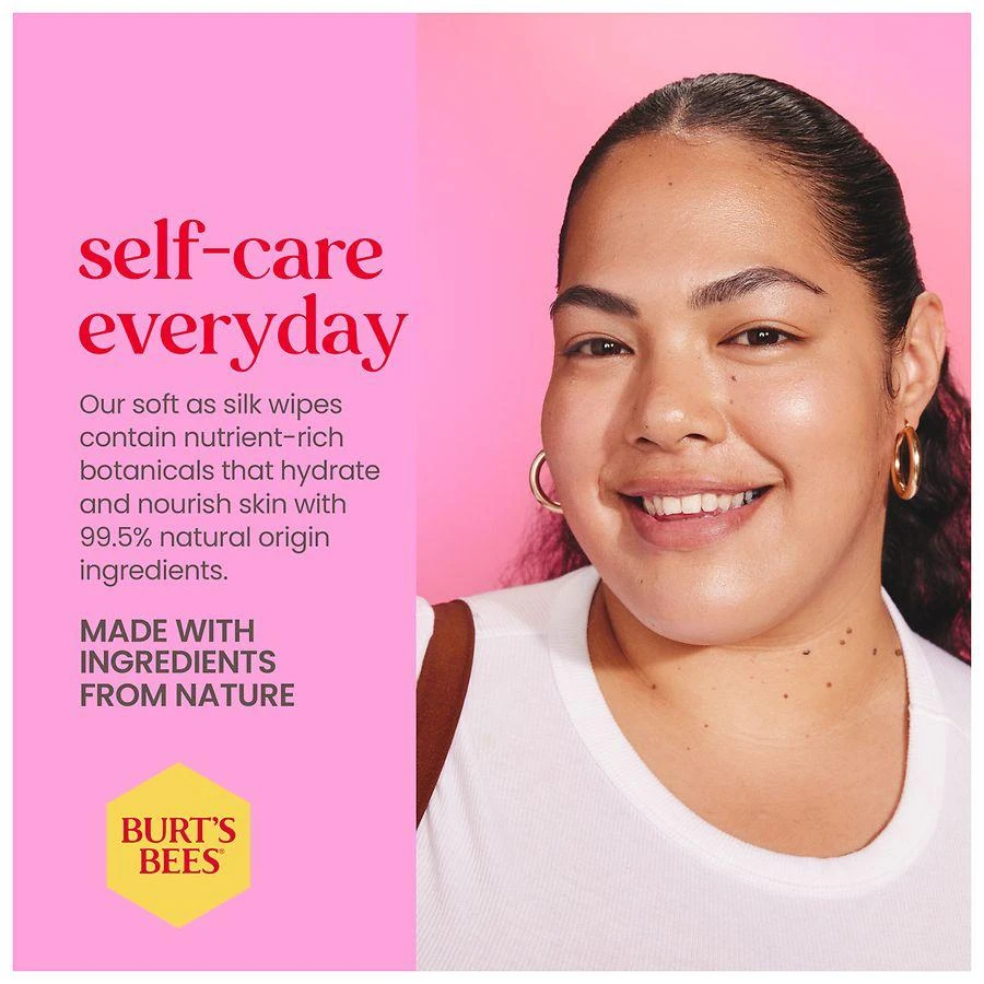 Burt's Bees Micellar Facial Towelettes Rose Water 8