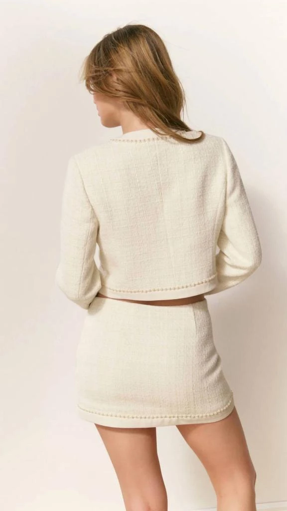 LOVESHACKFANCY Loveshackfancy - Ralphette Cropped Tweed Jacket 2