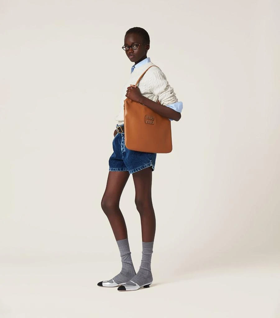 Miu Miu Leather Ivy Tote Bag 4