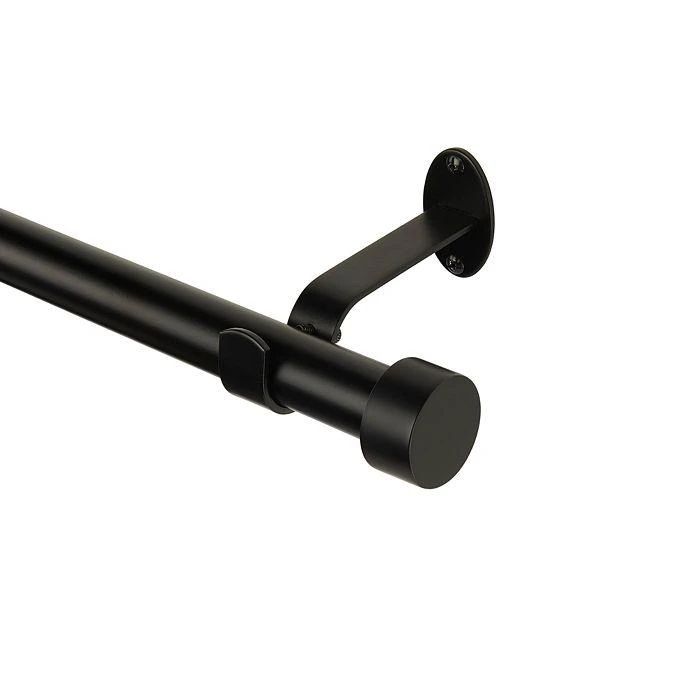 Elrene Home Fashions Serena Adjustable Curtain Rod with Cap Finials, 86"-120" 1