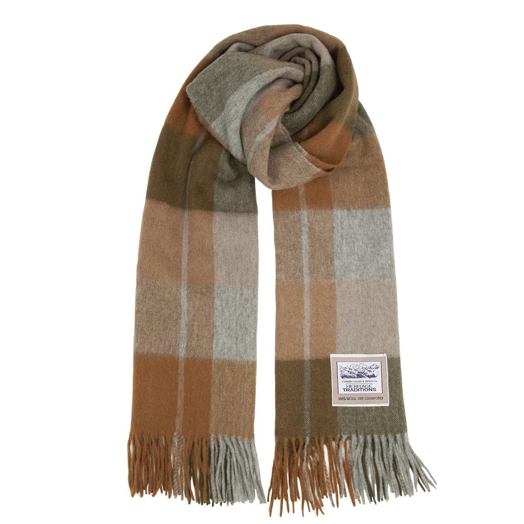 Heritage Heritage Traditions - 100% Wool Woodland Check Tartan Scarf