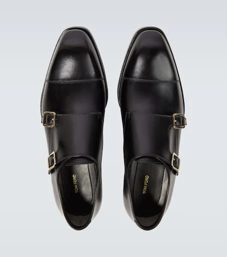 Tom Ford Elkan leather monk strap shoes 4