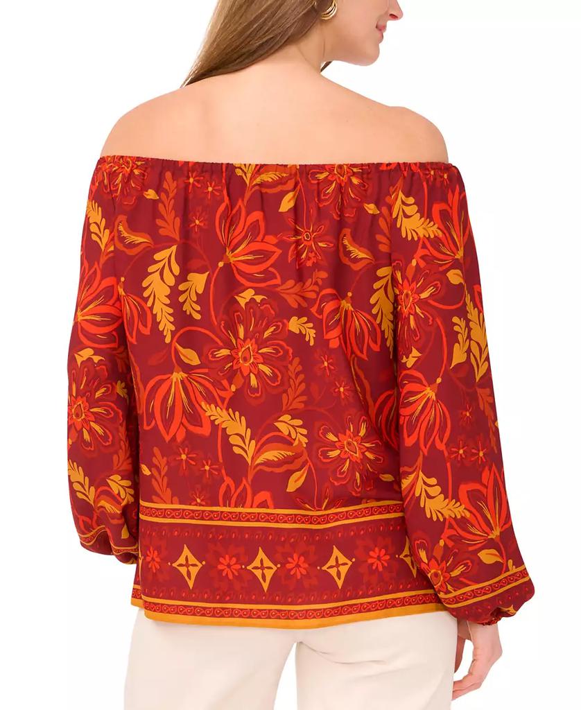 Vince Camuto Women's Off-The-Shoulder Long-Sleeve Blouse