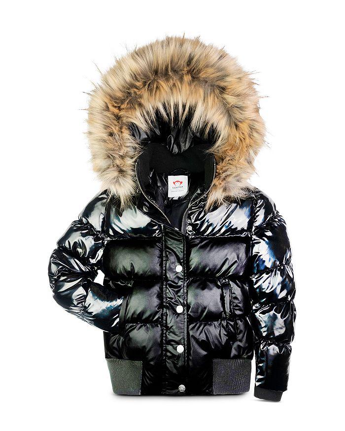 Appaman Girls' Kyla Faux Fur Trim Puffer Coat - Little Kid, Big Kid