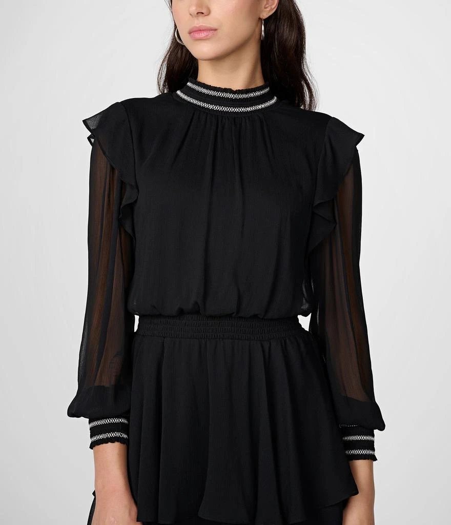 Karl Lagerfeld Paris SMOCKED CHIFFON DRESS 3