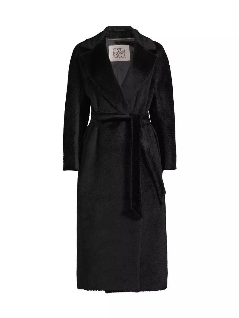 Cinzia Rocca Pressed Alpaca Wrap Long Coat 1