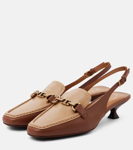 Tod's 35 leather slingback pumps 5