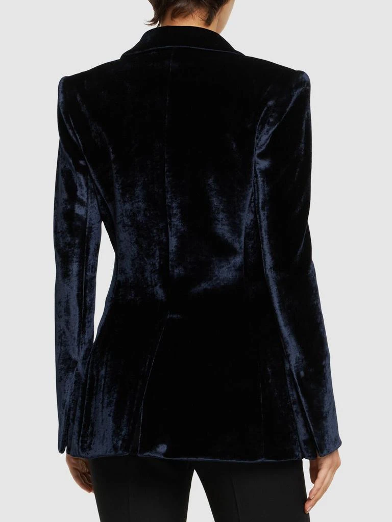 GALVAN Bonded Velvet Sculpted Blazer 3