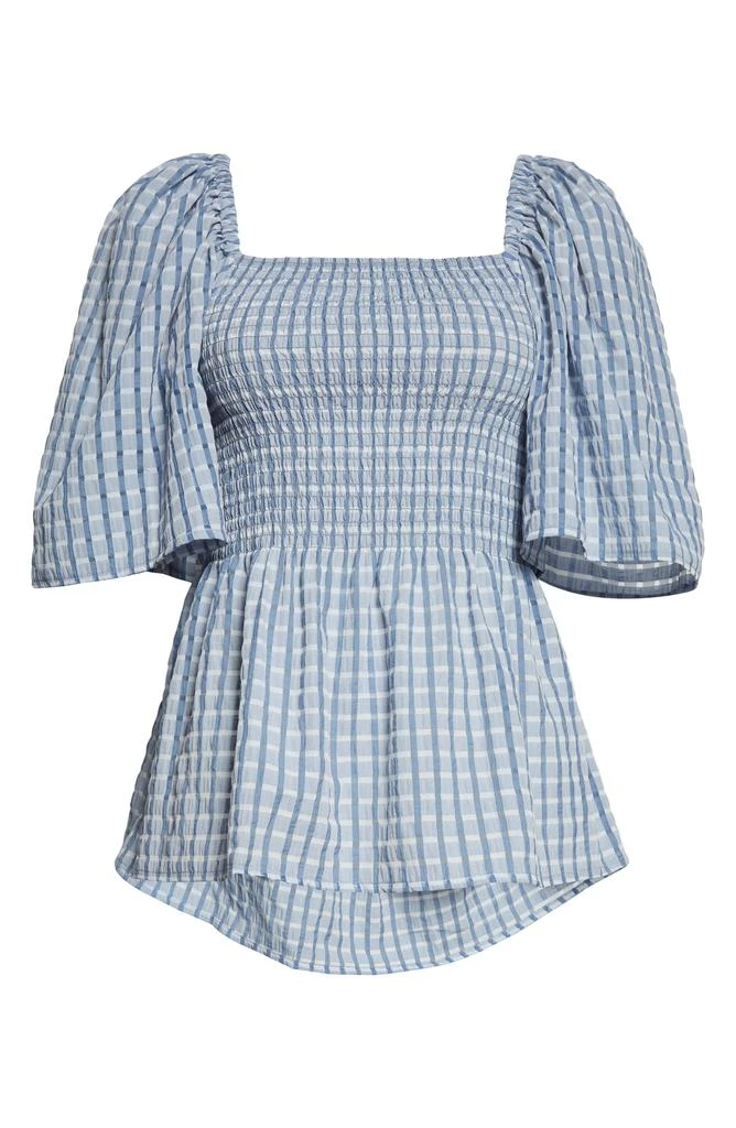 STELLA NOVA Penelope Smocked Cutout Blouse 5