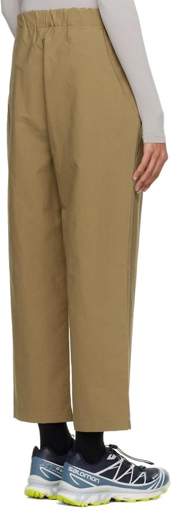 Goldwin Khaki One Tuck Pants 3