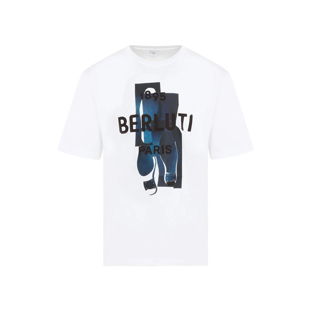 Berluti Berluti Logo Patch Crewneck T-Shirt 1