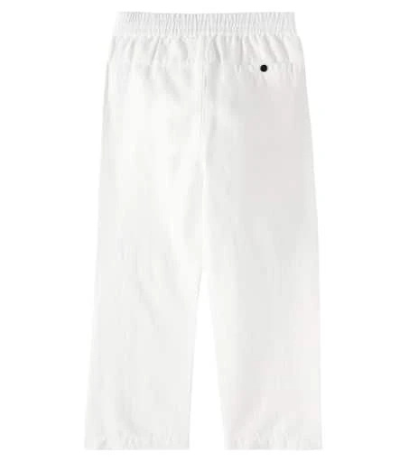 C.P. Company Kids Linen and cotton gauze straight pants 3