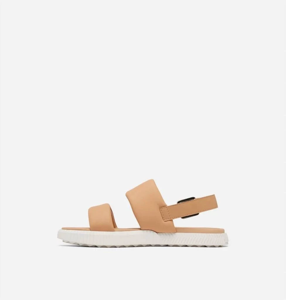 SOREL Women's Ona Streetworks Go-To Flat Sandals In Honest Beige 3