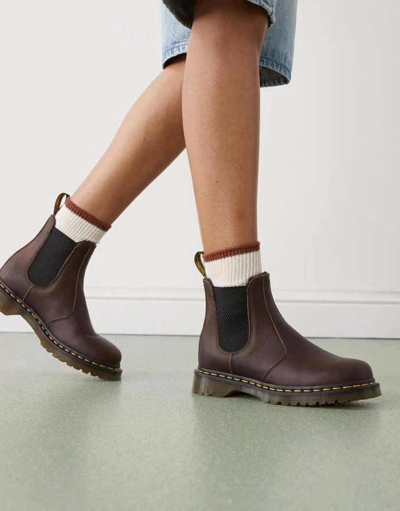 Shop Dr Martens 2976 Chelsea Boot in dark brown on Sale at  display picture 1