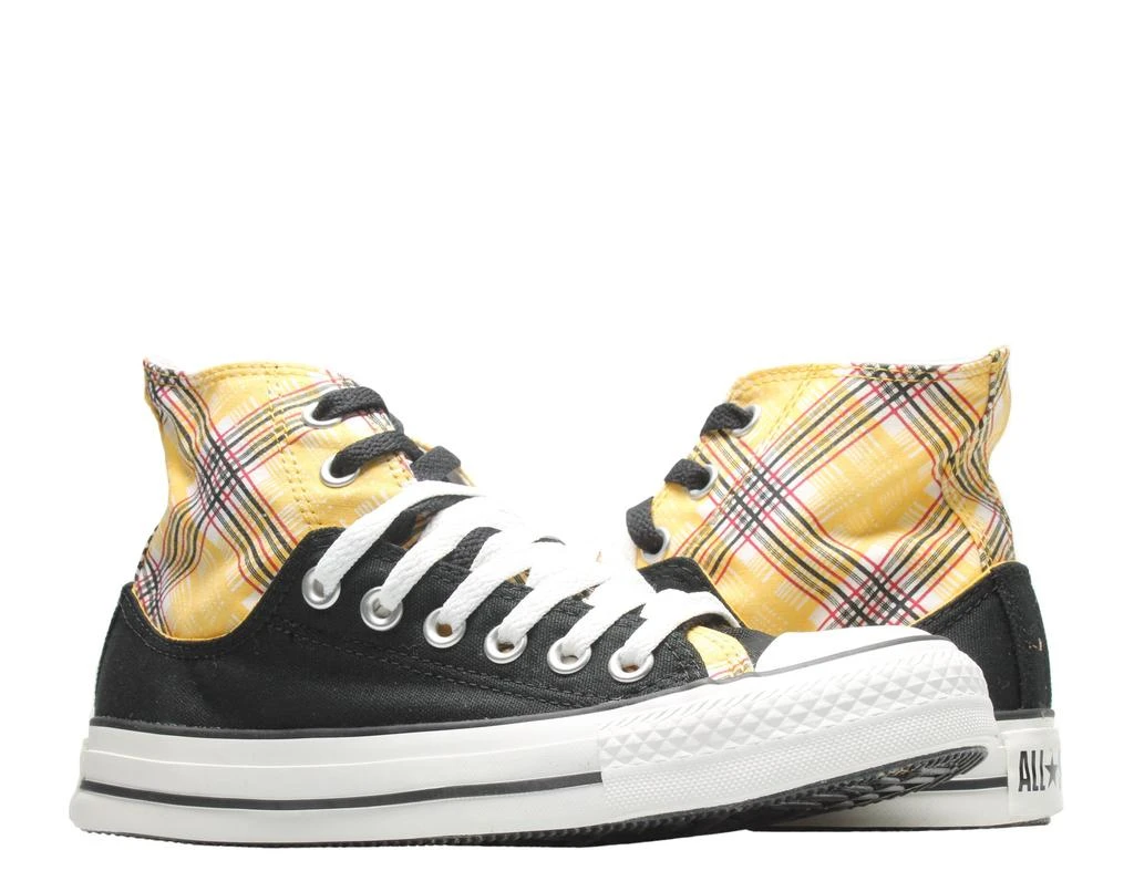 Converse Chuck Taylor All Star Layer Up Plaid Yellow/Black Hi Sneakers 514109 1