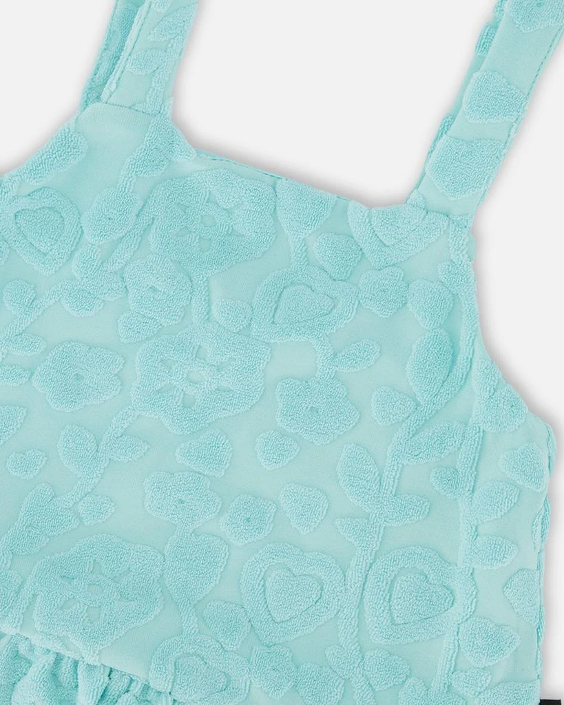 Deux par Deux Terry Tank Top with Shorts Set Light Blue 6