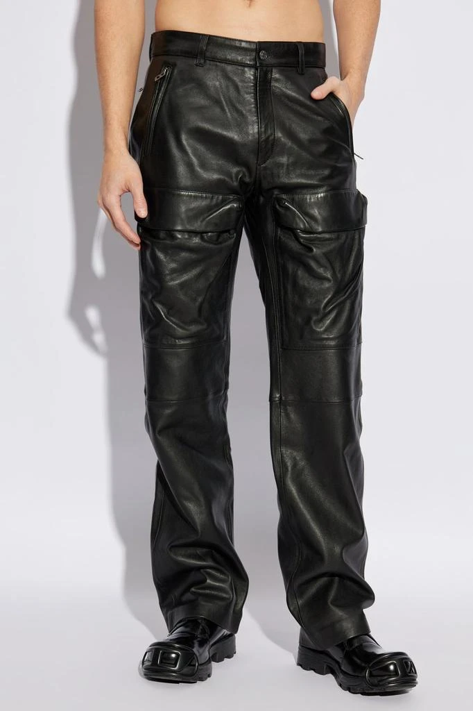 Diesel Diesel P-Gast Leather Trousers 2