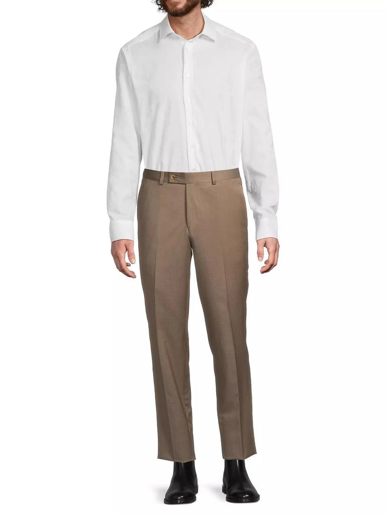 ETRO Solid Textured Jacquard Cotton Shirt 2