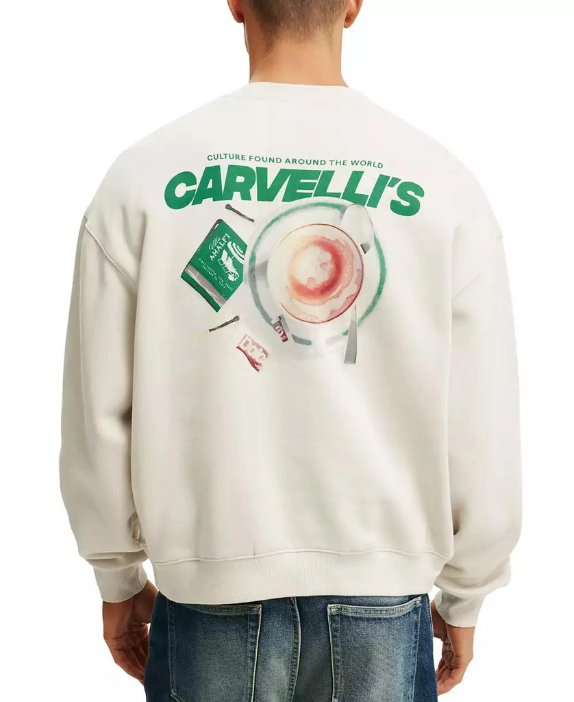 Cotton On Men's Box Fit Graphic Crew Sweater 2
