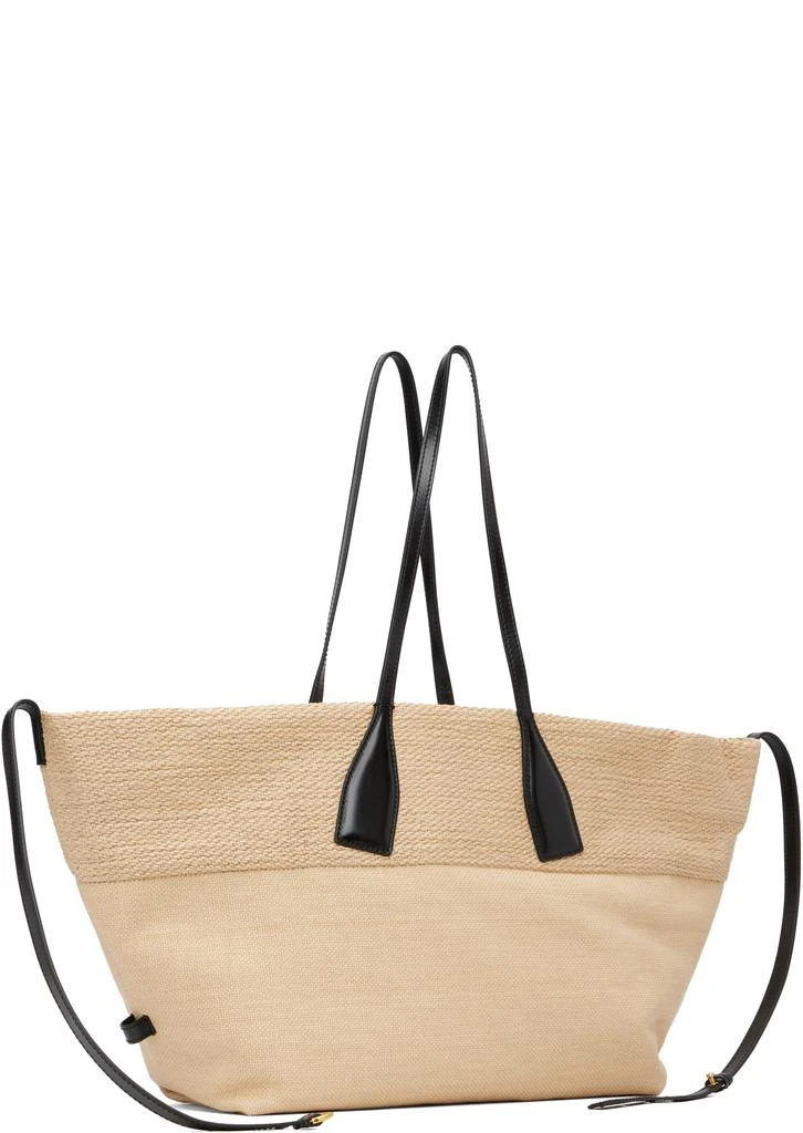 Balmain Beige Track Raffia Tote 3