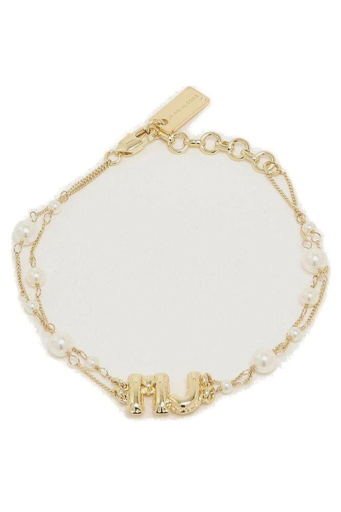 Marc Jacobs Marc Jacobs Logo Charm Embellished Bracelet