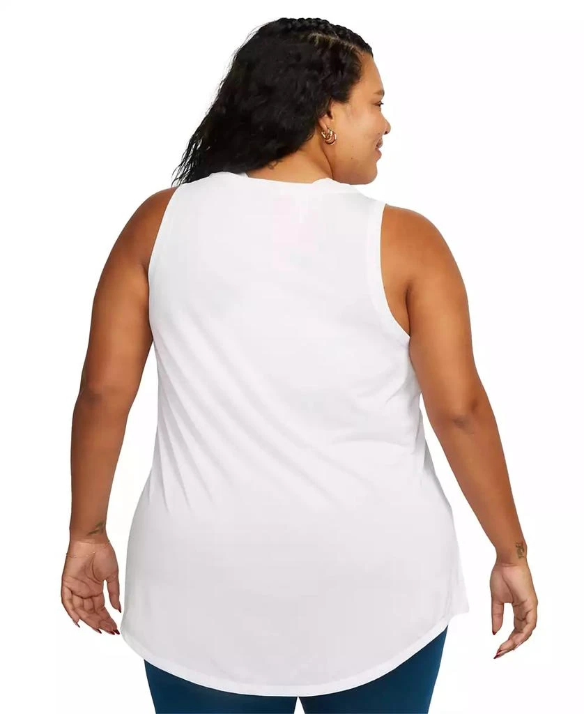 NIKE Dri-FIT Plus Size Racerback Curved-Hem Tank Top 2