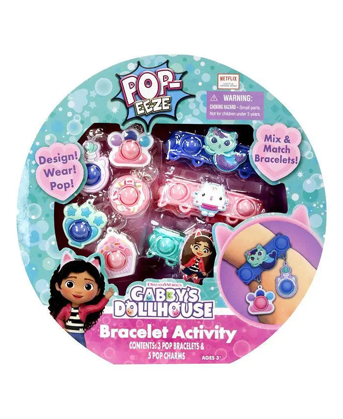Gabby's Dollhouse Popeeze Bracelet Activity, Ages 3+