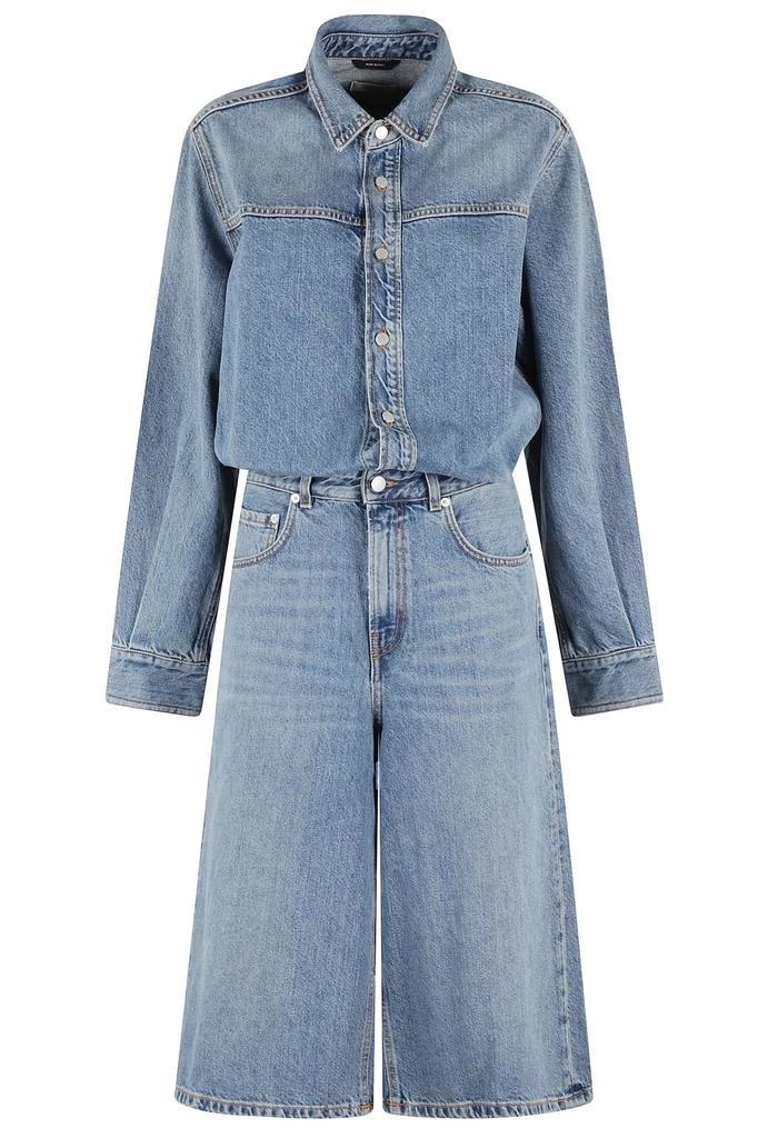 HAIKURE Haikure Denim Culotte Jumpsuit 1