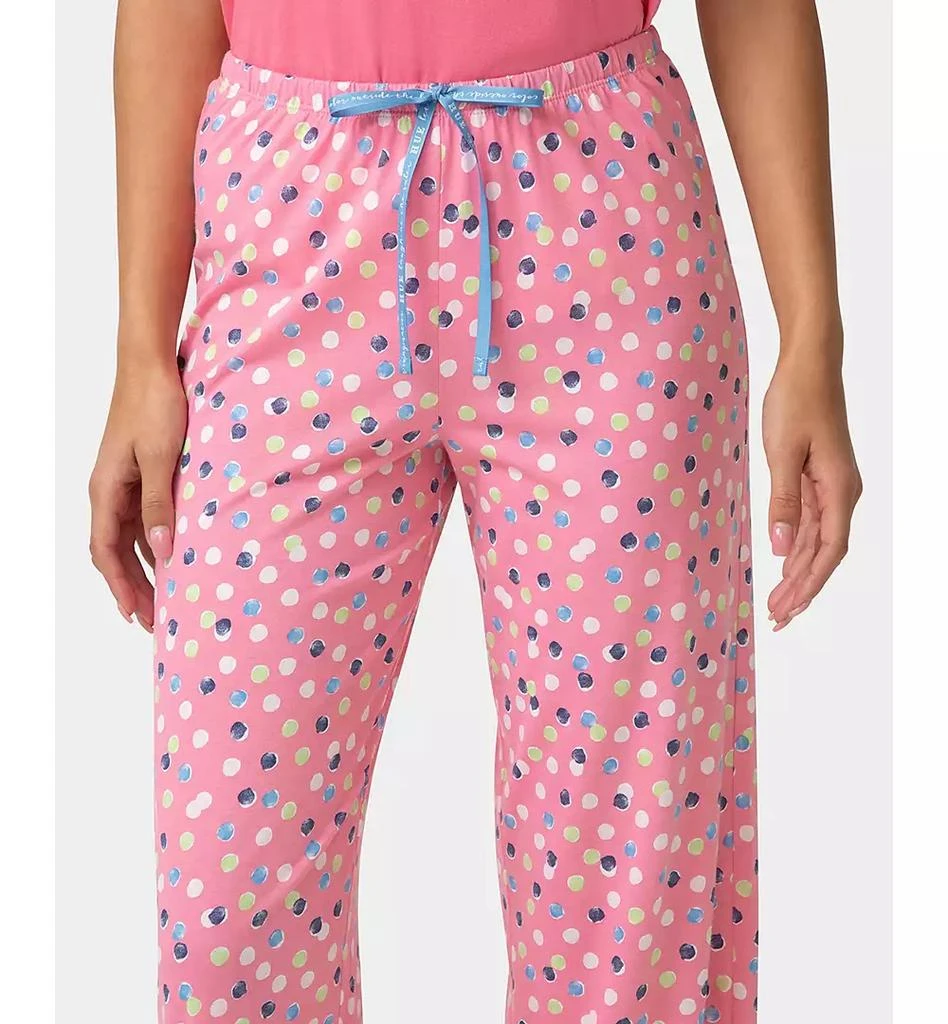 Hue Women
s Chalk Dot Printed Mid-Rise Pants 4