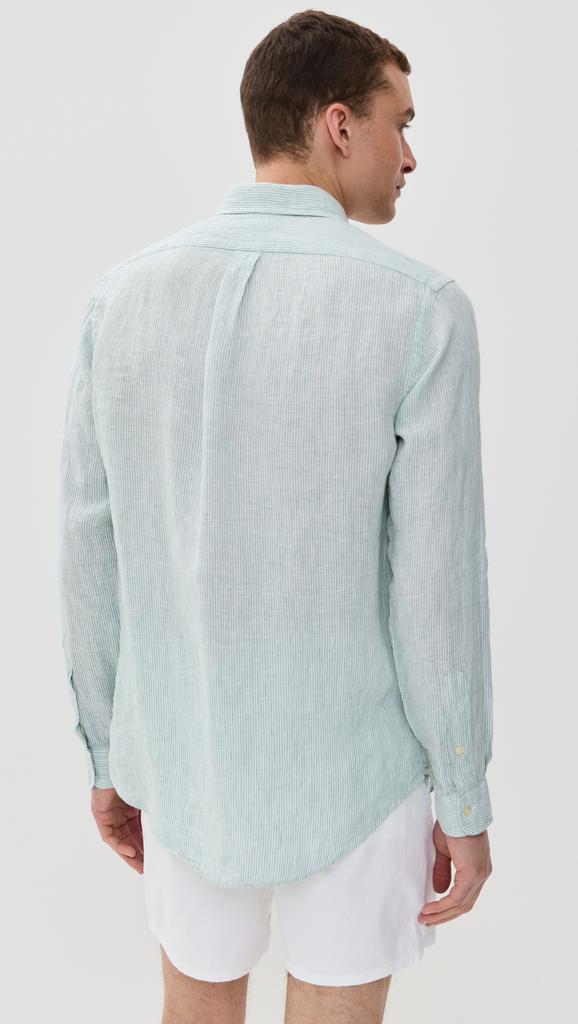 Ralph Lauren Striped Long Sleeve Linen Shirt