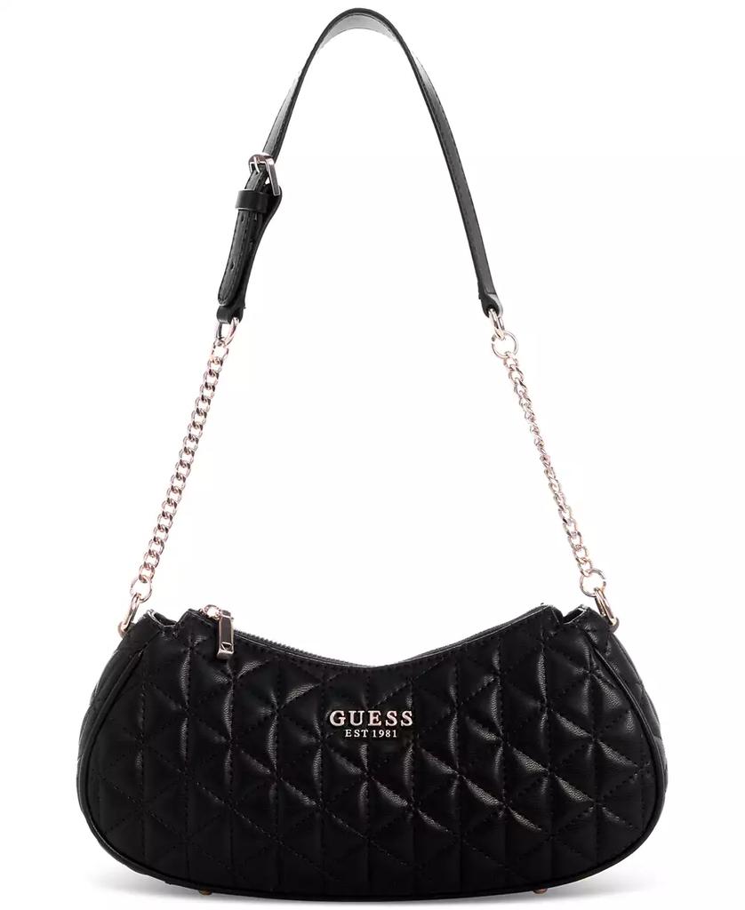 GUESS Kori Top Zip Medium Quilted Shoulder Bag Women s Bags Free Shipping BeyondStyle