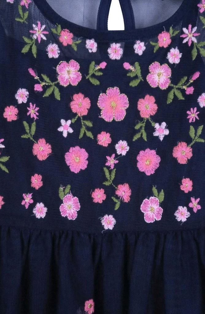 Zunie Kids' Embroidered Mesh Dress 3