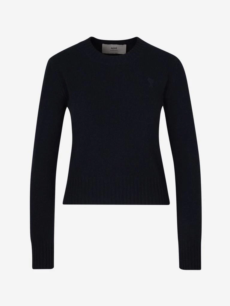 AMI AMI Paris Cashmere Logo Sweater 1